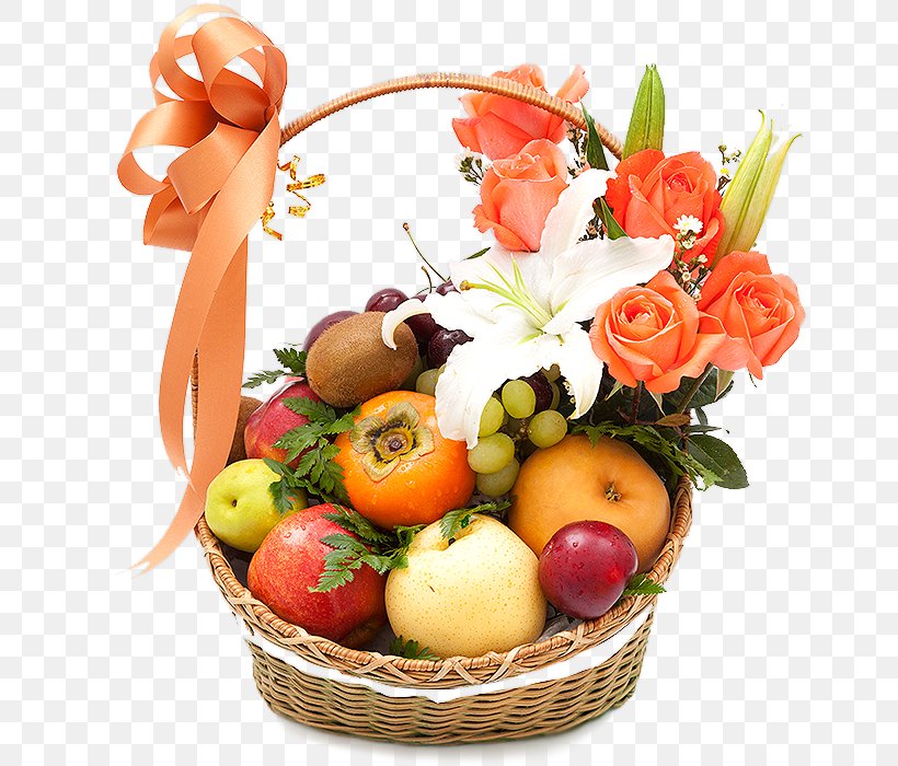 Food Gift Baskets Fruit Flower, PNG, 670x700px, Food Gift Baskets, Basket, Cut Flowers, Diet Food, Floral Design Download Free