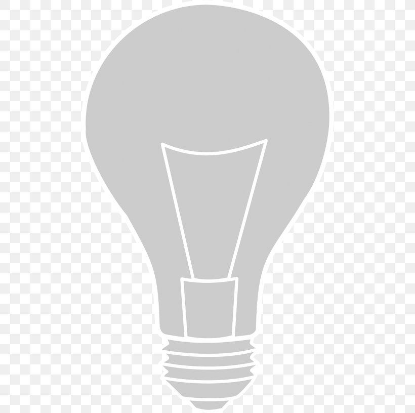 Incandescent Light Bulb Lamp Silhouette Clip Art, PNG, 500x816px, Light, Black, Compact Fluorescent Lamp, Electric Light, Incandescence Download Free