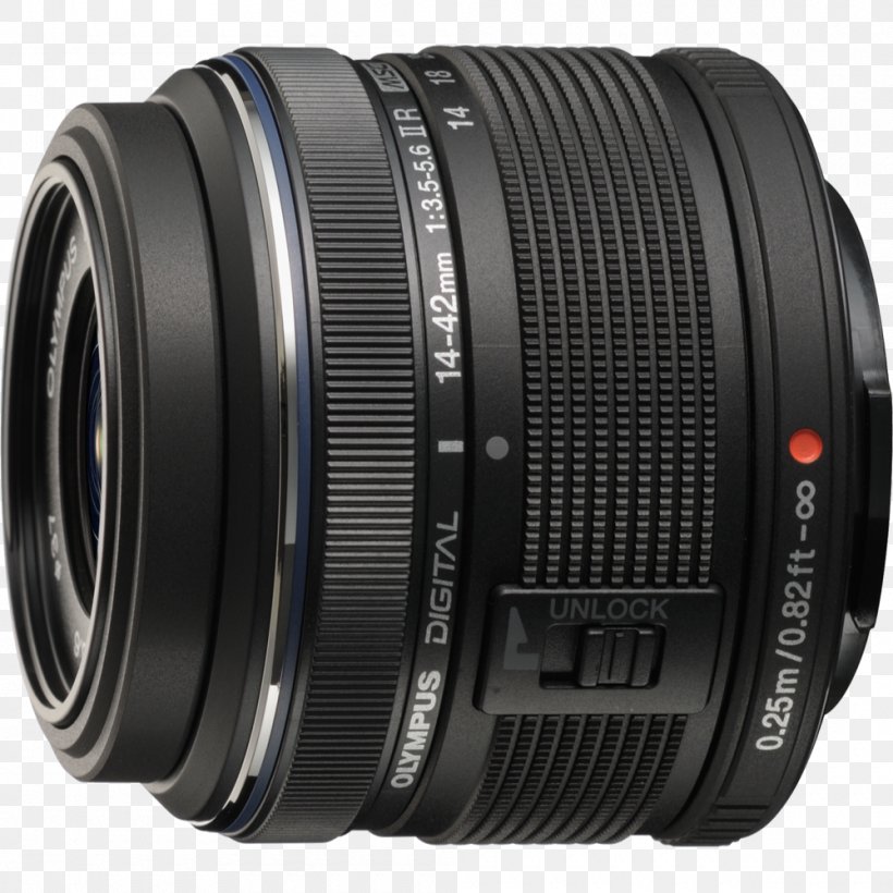 Olympus M.Zuiko Wide-Angle Zoom 14-42mm F/3.5-5.6 Micro Four Thirds System Camera Lens Photography, PNG, 1000x1000px, Micro Four Thirds System, Autofocus, Camera, Camera Accessory, Camera Lens Download Free