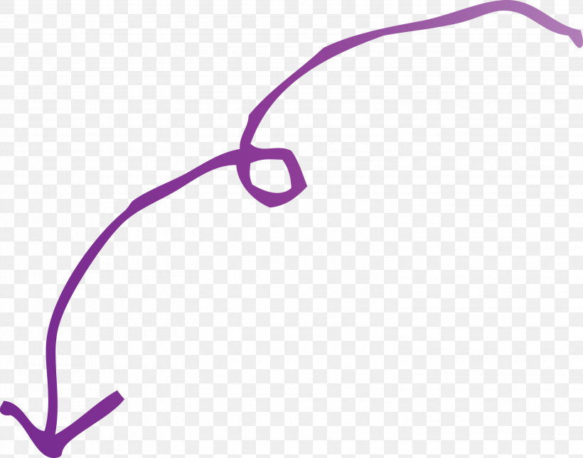 Curved Arrow, PNG, 3000x2360px, Curved Arrow, Eyewear, Lilac, Line, Purple Download Free