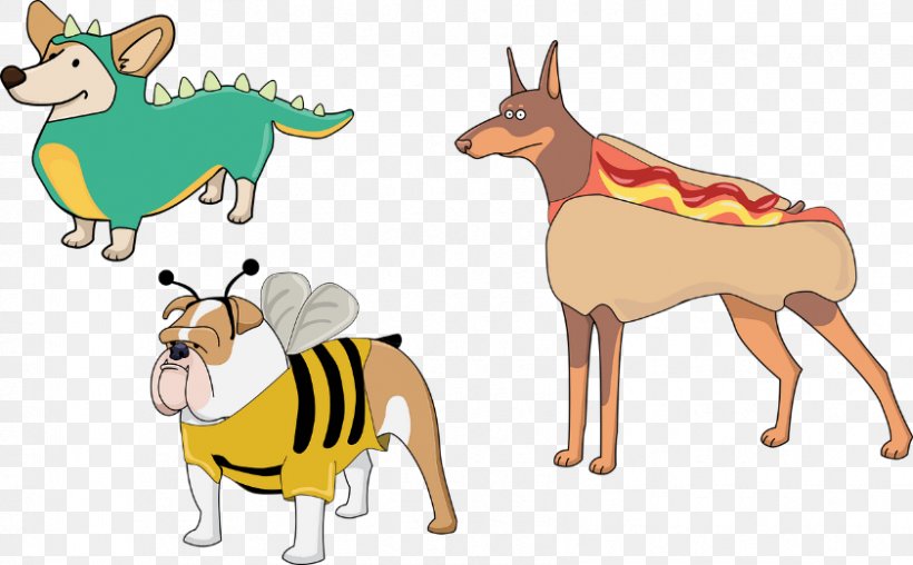 Dog Puppy Halloween Costume, PNG, 841x522px, Dog, Antelope, Camel Like Mammal, Cartoon, Cattle Like Mammal Download Free