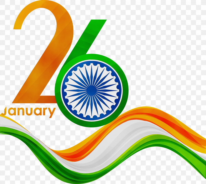 Logo, PNG, 3000x2689px, Happy India Republic Day, Logo, Paint, Watercolor, Wet Ink Download Free