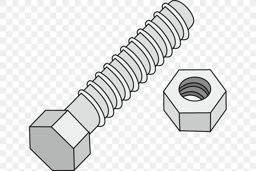 Nut Bolt Screw Photography, PNG, 633x547px, Nut, Auto Part, Black And White, Bolt, Cylinder Download Free