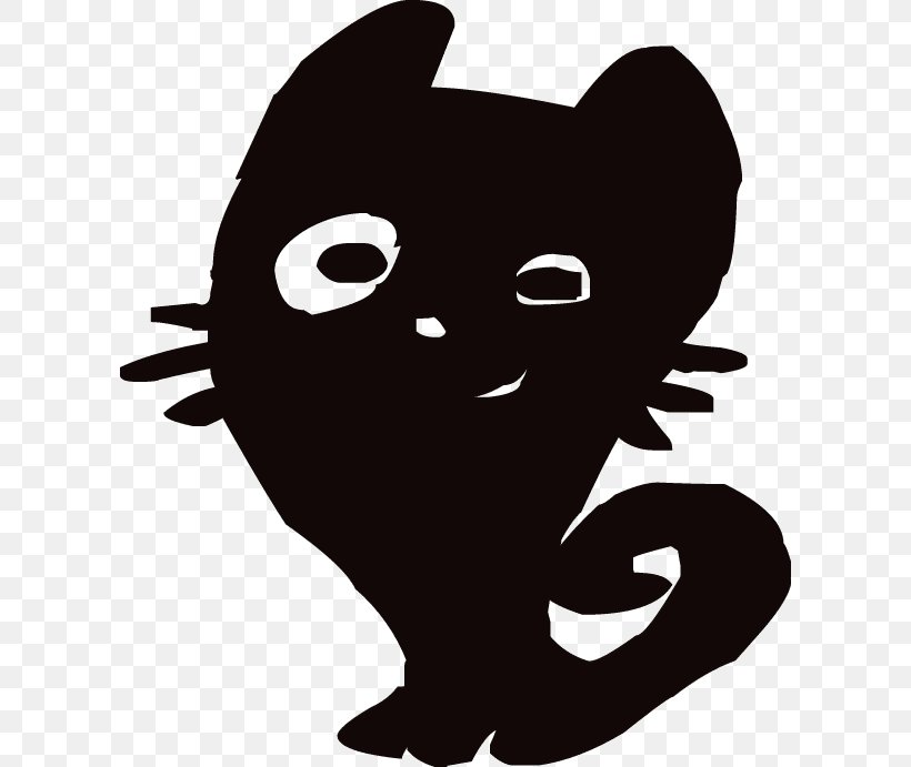Whiskers Cat Snout Silhouette Clip Art, PNG, 604x691px, Whiskers, Black, Black And White, Black Cat, Black M Download Free