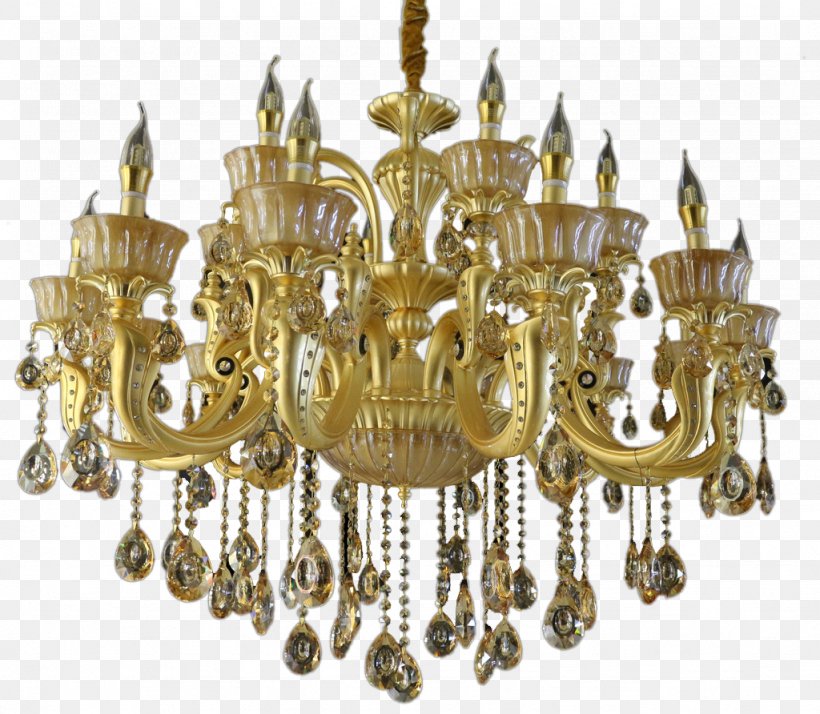 Chandelier Light Lamp Glass, PNG, 1024x892px, Chandelier, Brass, Crystal, Crystal Light, Decor Download Free