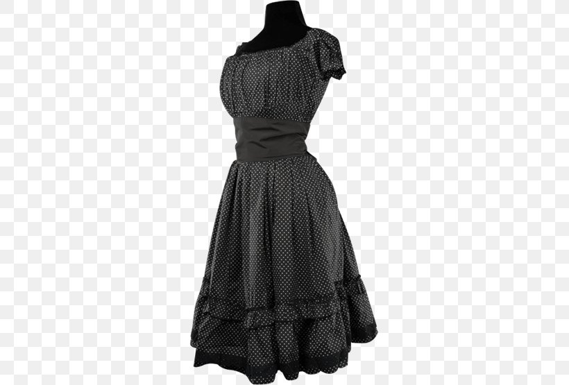 Little Black Dress Party Dress Polka Dot Prom, PNG, 555x555px, Little Black Dress, Aline, Black, Bridesmaid, Chiffon Download Free