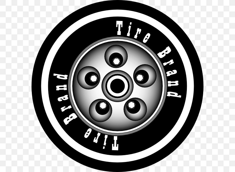 Car Tire Wheel Rim Clip Art, PNG, 600x600px, Car, Alloy Wheel, Auto Part, Bicycle, Black And White Download Free