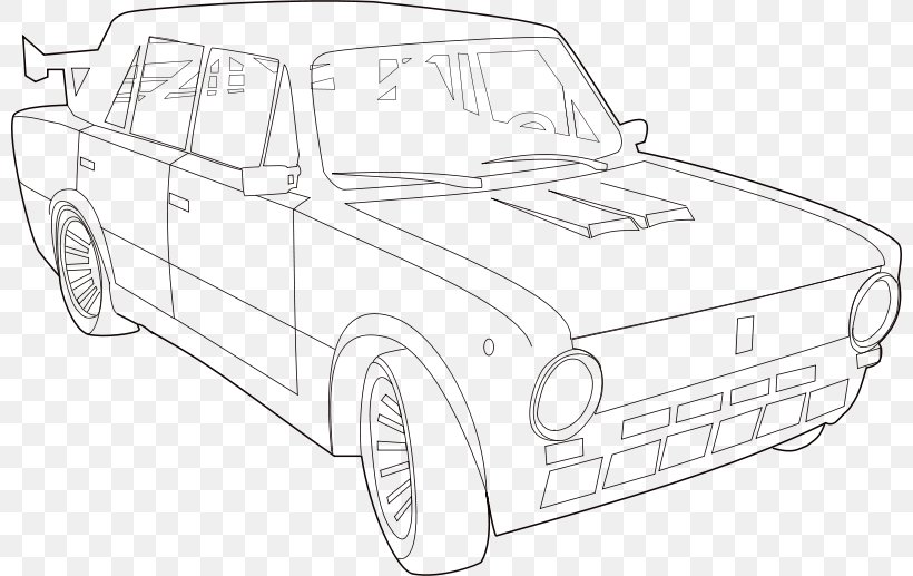 Lada VAZ-2101 Car AvtoVAZ Clip Art, PNG, 800x517px, Lada, Artwork, Automotive Design, Automotive Exterior, Avtovaz Download Free