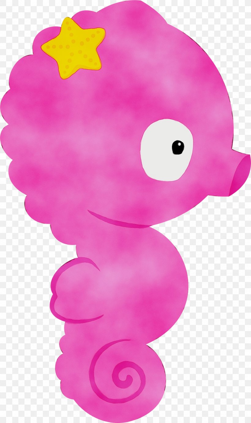 Pink Seahorse Toy Fish Magenta, PNG, 1080x1818px, Watercolor, Animal Figure, Fish, Magenta, Paint Download Free