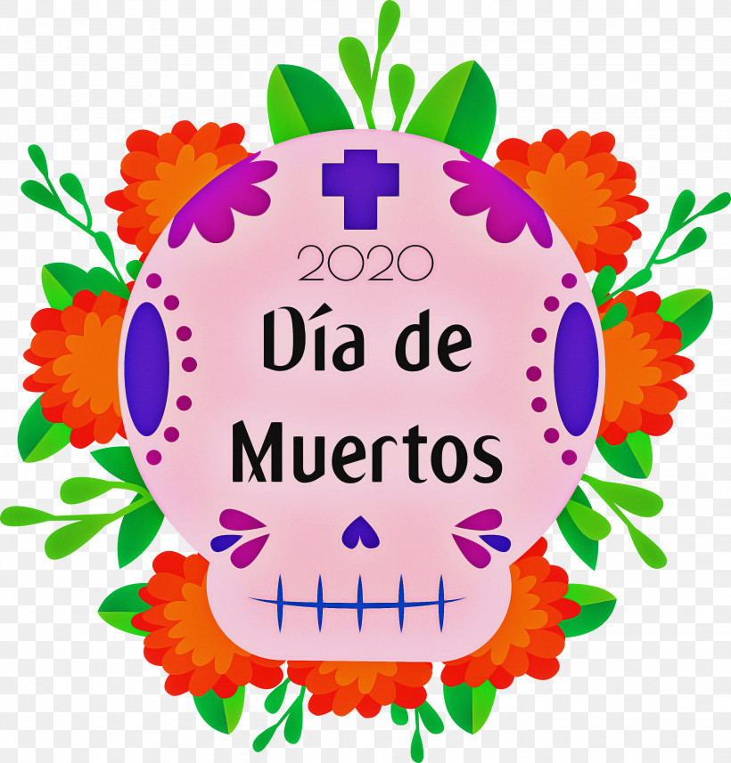 Day Of The Dead Día De Muertos Mexico, PNG, 2868x3000px, Day Of The Dead, D%c3%ada De Muertos, Drawing, Floral Design, Flower Download Free