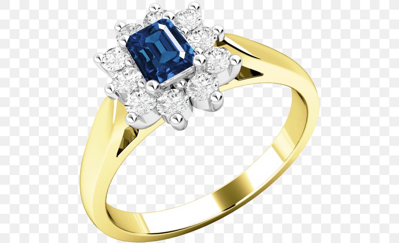 Sapphire Ring Diamond Gold Brilliant, PNG, 500x500px, Sapphire, Blue, Body Jewellery, Body Jewelry, Brilliant Download Free