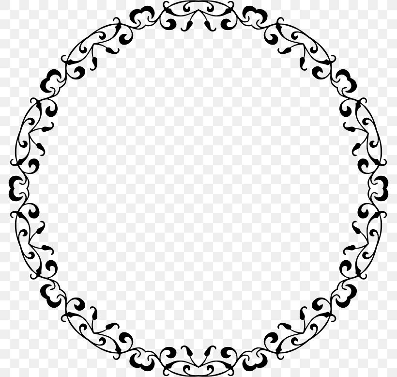 Borders And Frames Picture Frames Clip Art, PNG, 786x778px, Borders And Frames, Area, Black, Black And White, Body Jewelry Download Free