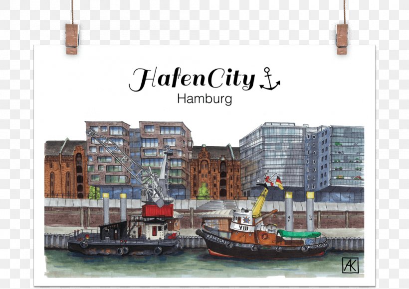 Hafencity Hamburg Sketch Kunstdruck Painting Gemeinschaftspraxis Für Allgemeinmedizin, PNG, 1048x743px, Kunstdruck, Advertising, Architecture, Boat, Brand Download Free