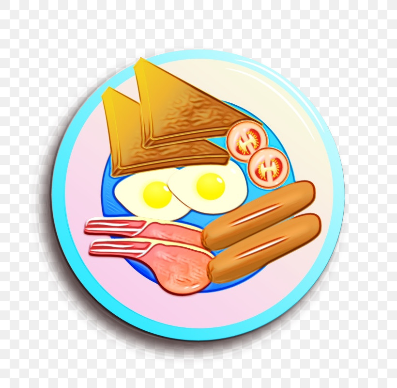 Fried Egg Food Breakfast Junk Food Plate, PNG, 800x800px, Watercolor, American Food, Breakfast, Cuisine, Dish Download Free