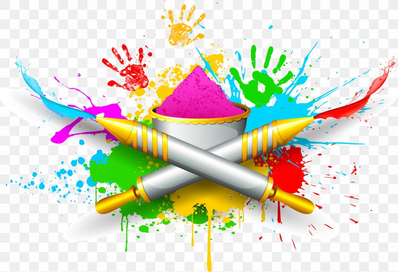 Holi Royalty-free Clip Art, PNG, 5644x3862px, Holi, Art, Color, Festival, Gulal Download Free