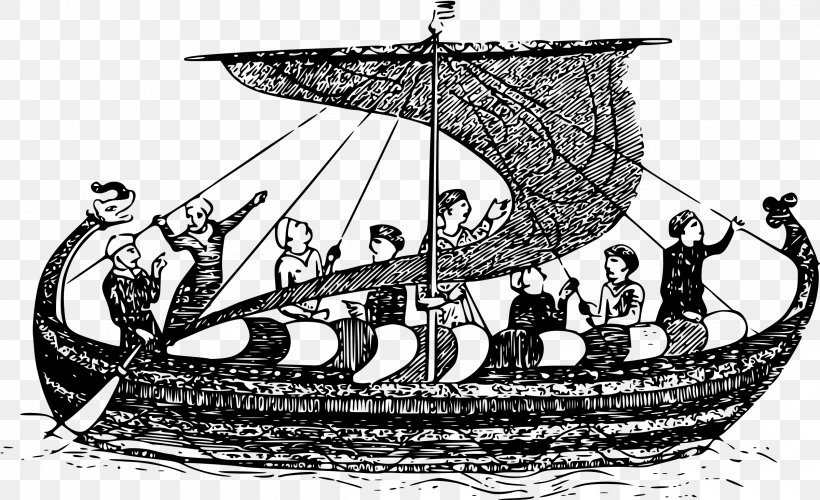 Viking Age Viking Ships Norsemen Clip Art, PNG, 2400x1465px, Viking Age, Black And White, Boat, Boating, Caravel Download Free