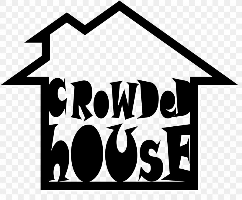Crowded House Logo Split Enz WikiProject, PNG, 1235x1024px, Crowded House, Area, Black, Black And White, Brand Download Free