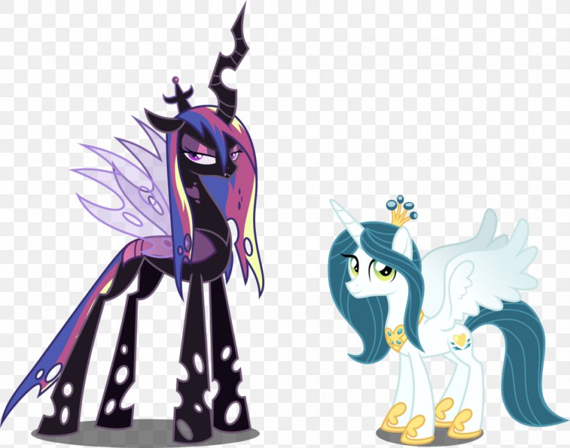My Little Pony Princess Cadance Queen Chrysalis Winged Unicorn, PNG, 1007x793px, Pony, Animal Figure, Art, Equestria, Fictional Character Download Free