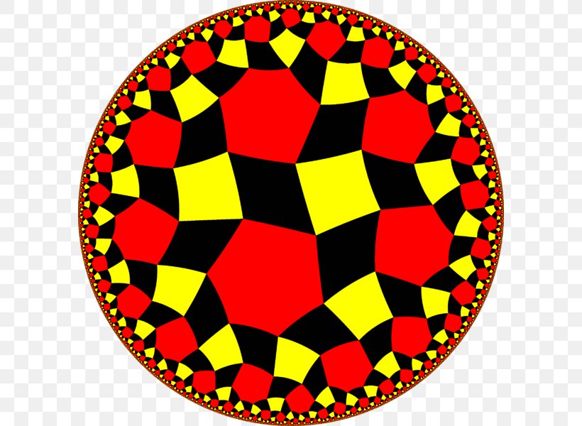 Rhombitetraheptagonal Tiling Hyperbolic Geometry Uniform Tilings In Hyperbolic Plane, PNG, 600x600px, Hyperbolic Geometry, Area, Geometry, Heptagonal Tiling, Heptagonal Tiling Honeycomb Download Free