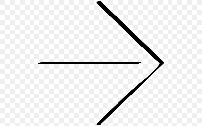 Arrow Point, PNG, 512x512px, Triangle, Area, Black, Black And White, Creative Commons Download Free
