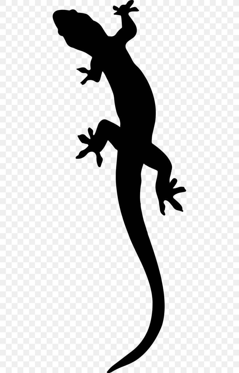 Lizard Gecko Komodo Dragon Clip Art, PNG, 640x1280px, Lizard, Black And White, Fictional Character, Gecko, Joint Download Free
