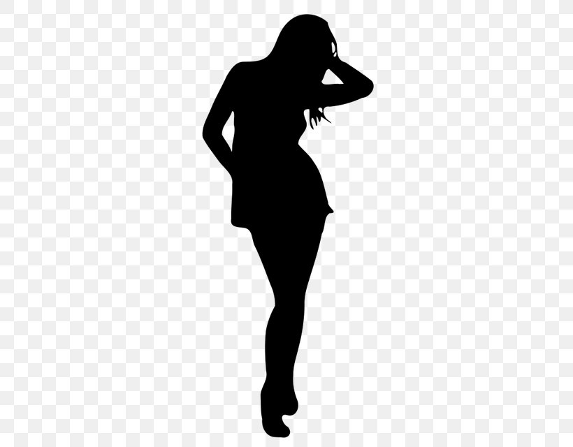 Silhouette Clip Art Vector Graphics Woman, PNG, 640x640px, Silhouette, Art, Blackandwhite, Drawing, Dress Download Free