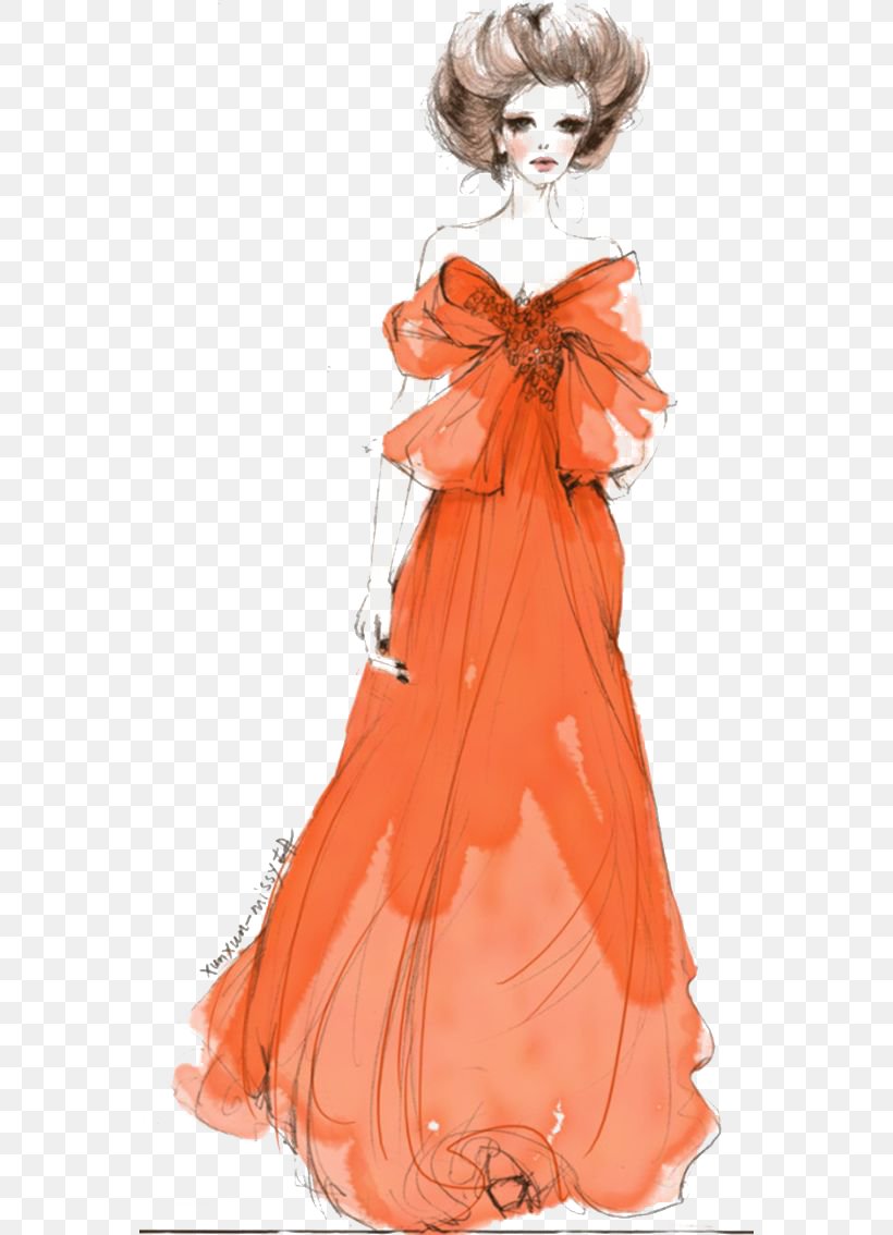 Watercolor: Flowers Dress Woman, PNG, 564x1134px, Watercolor, Cartoon, Flower, Frame, Heart Download Free