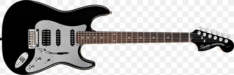 Fender Stratocaster Squier Deluxe Hot Rails Stratocaster Fender Bullet Humbucker, PNG, 2400x778px, Fender Stratocaster, Acoustic Electric Guitar, Bass Guitar, Black, Black And White Download Free
