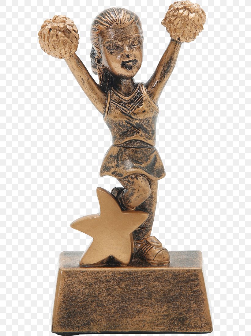 Bronze Sculpture Figurine Classical Sculpture Trophy, PNG, 575x1096px, Bronze Sculpture, Artifact, Bronze, Cheerleading, Classical Sculpture Download Free