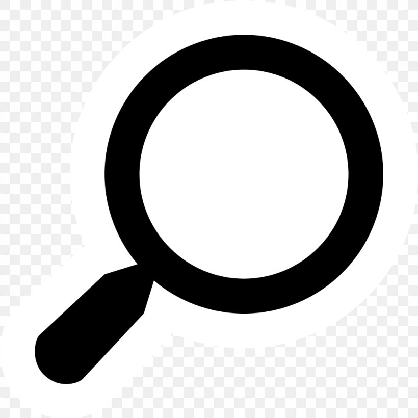 Magnifying Glass Clip Art, PNG, 1024x1024px, Magnifying Glass, Black And White, Contrast, Information, Magnifier Download Free