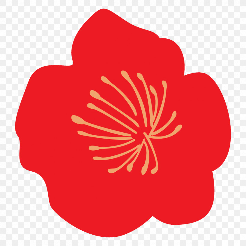 Plum Blossoms Plum Winter Flower, PNG, 1200x1200px, Plum Blossoms, Flower, Herbaceous Plant, Hibiscus, Petal Download Free