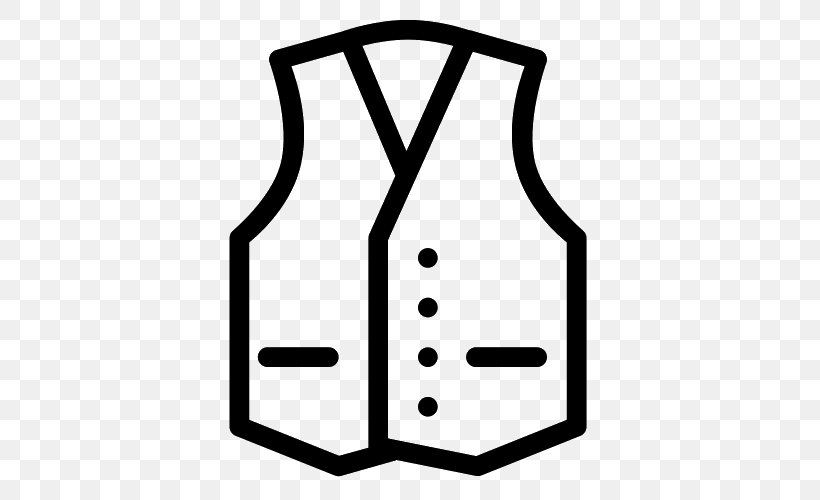 Waistcoat Icon Design Gilets, PNG, 500x500px, Waistcoat, Black And White, Clothing, Coat, Gilets Download Free
