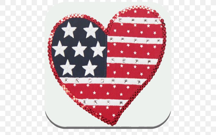 Flag Of The United States United States Flag Code Independence Day, PNG, 512x512px, United States, Ceramic, Flag, Flag Of The United States, Heart Download Free