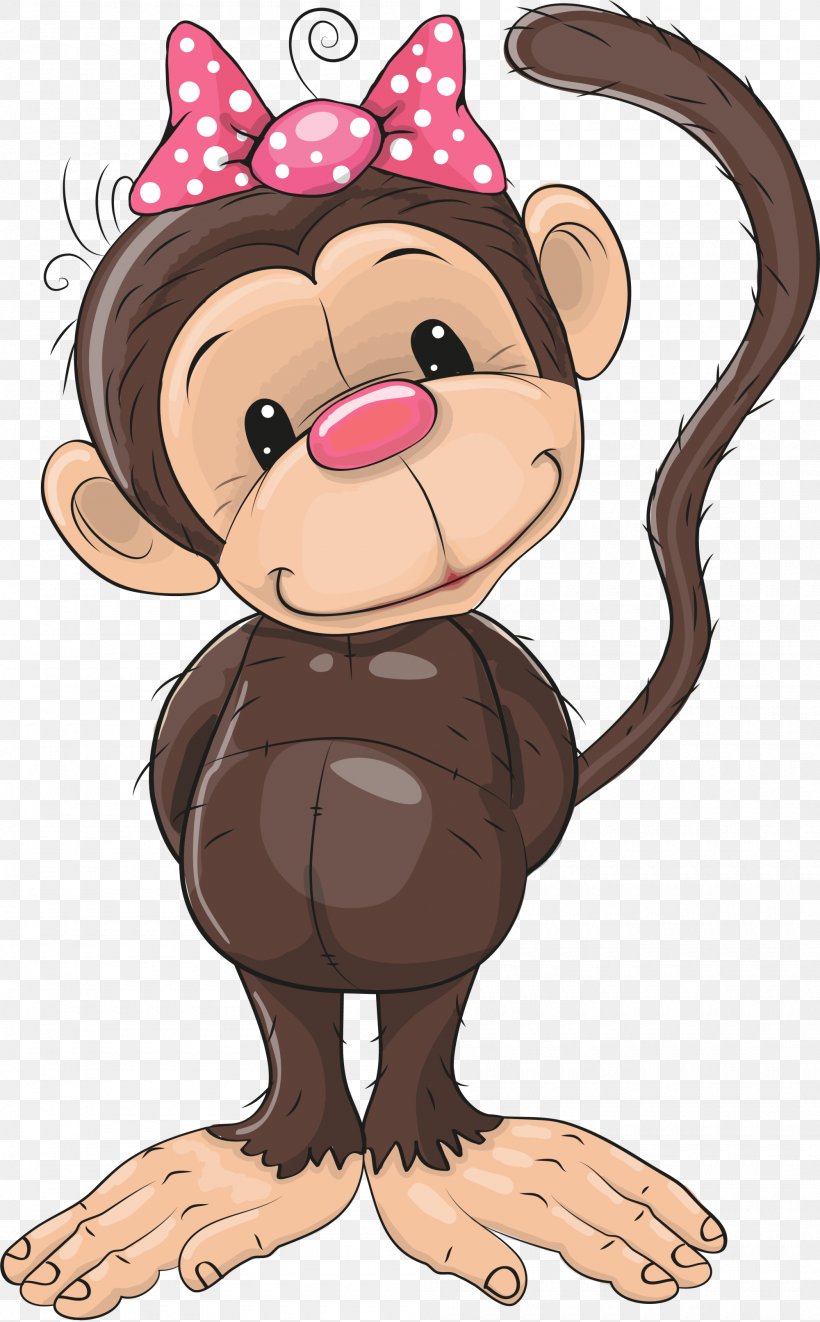 Monkey Royalty-free Clip Art, PNG, 2000x3225px, Watercolor, Cartoon, Flower, Frame, Heart Download Free