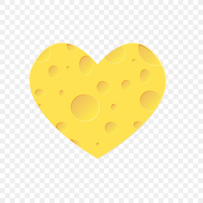 Yellow Heart Smile, PNG, 1000x1000px, Watercolor, Heart, Paint, Smile, Wet Ink Download Free