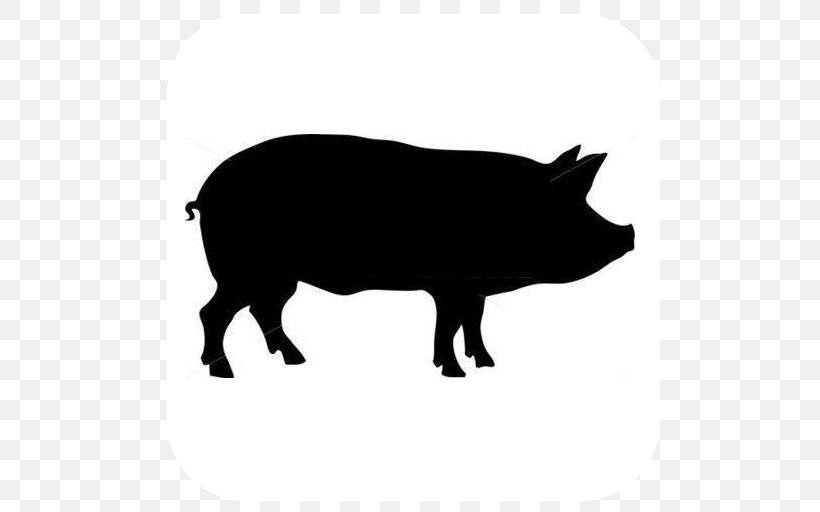 attendance clipart black and white pig