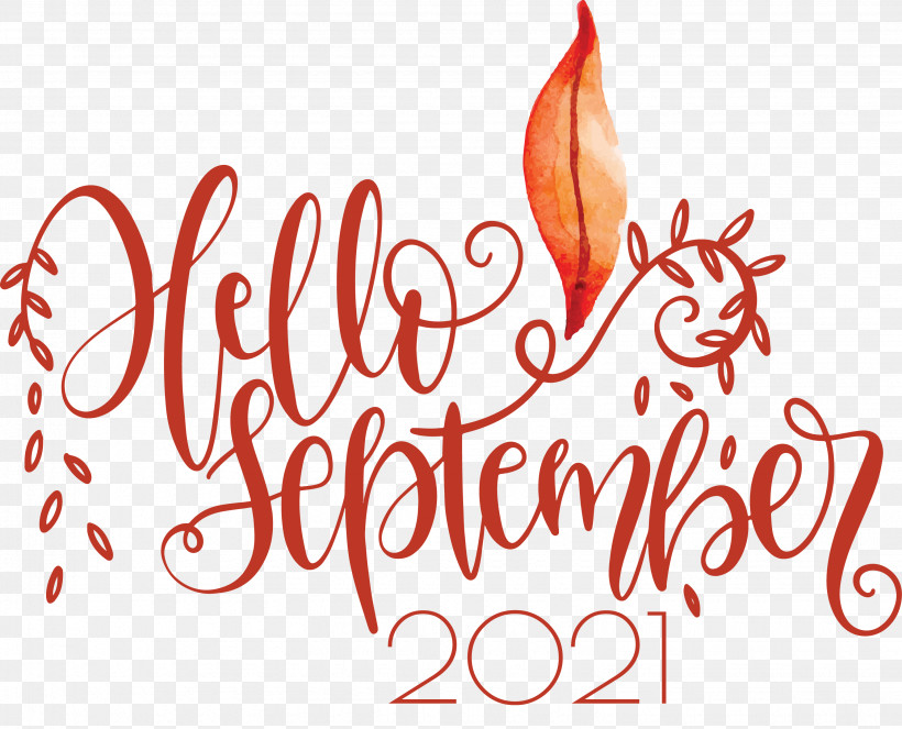 Hello September September, PNG, 3065x2481px, Hello September, Calligraphy, Drawing, Line, Logo Download Free