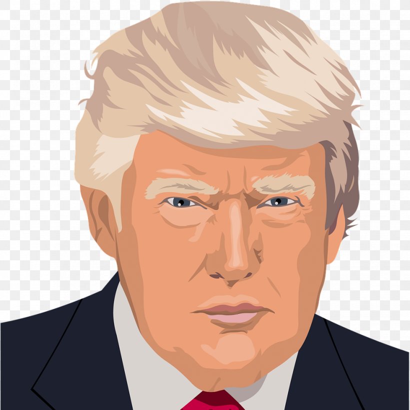 Donald Trump, PNG, 978x977px, Donald Trump, Cartoon, Cheek, Chin, Comb Over Download Free