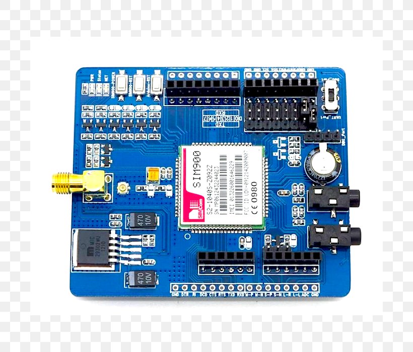 Microcontroller GSM General Packet Radio Service Arduino Wireless Network, PNG, 700x700px, Microcontroller, Arduino, Cellular Network, Circuit Component, Circuit Prototyping Download Free