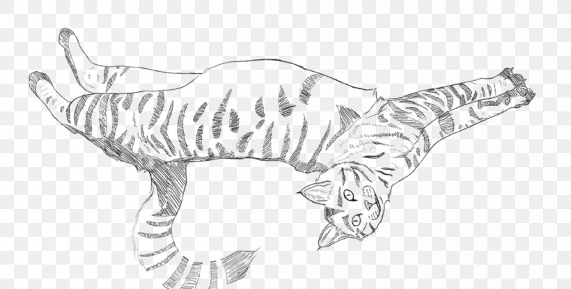Tiger Cat Canidae Paw Sketch, PNG, 1255x636px, Tiger, Animal, Animal Figure, Arm, Artwork Download Free