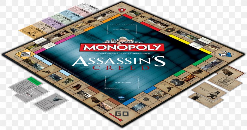 Monopoly Assassin's Creed Unity Assassin's Creed II Assassin's Creed Syndicate, PNG, 1200x633px, Monopoly, Board Game, Brand, Deduction Board Game, Dice Download Free