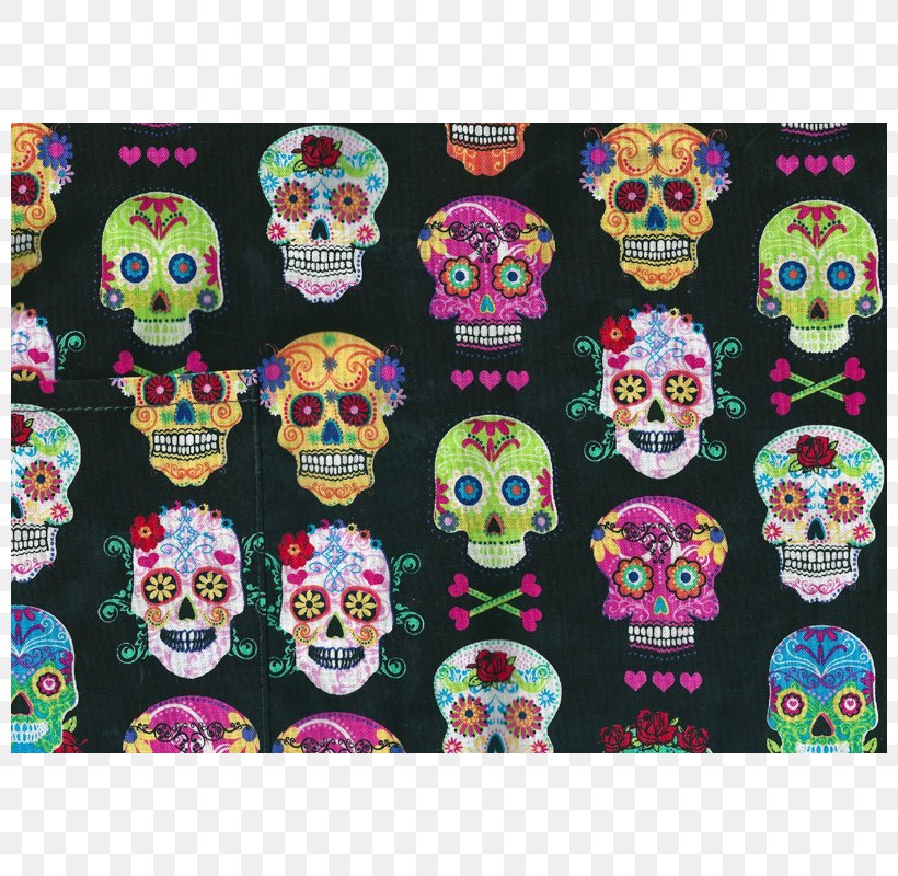 Calavera Skull Textile Day Of The Dead Wallet, PNG, 800x800px, Calavera, Bone, Bouffant, Cap, Day Of The Dead Download Free