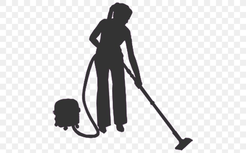 Cleaner Floor Cleaning Image Silhouette, PNG, 512x512px, Cleaner, Black, Black And White, Broom, Carpet Cleaning Download Free