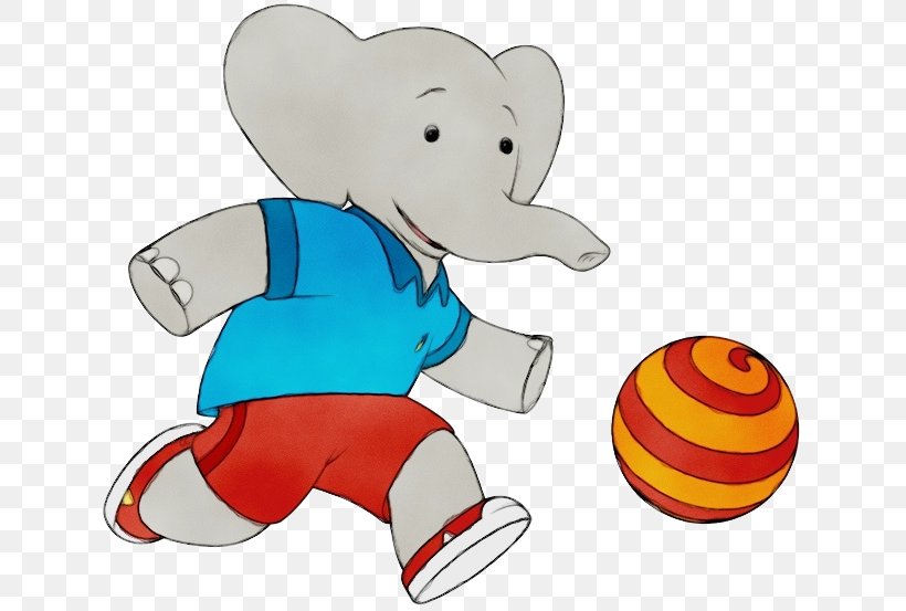 Elephant Background, PNG, 642x553px, Watercolor, Babar, Babar And The Adventures Of Badou, Babar The Elephant, Ball Download Free