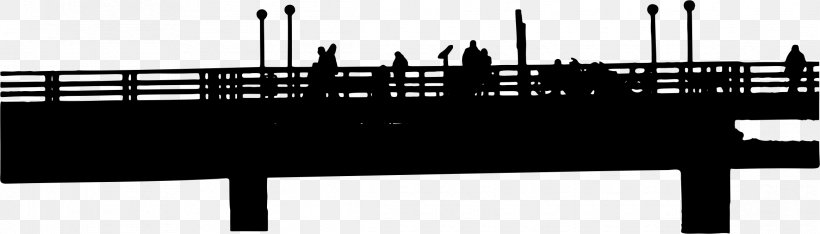Galveston Island Historic Pleasure Pier Silhouette, PNG, 2328x666px, Pier, Black And White, Electronic Instrument, Monochrome, Monochrome Photography Download Free