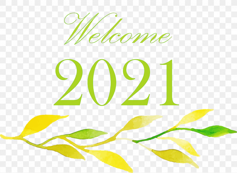 Happy New Year 2021 Welcome 2021 Hello 2021, PNG, 3000x2201px, Happy New Year 2021, Baskerville, Biology, Green, Happy New Year Download Free