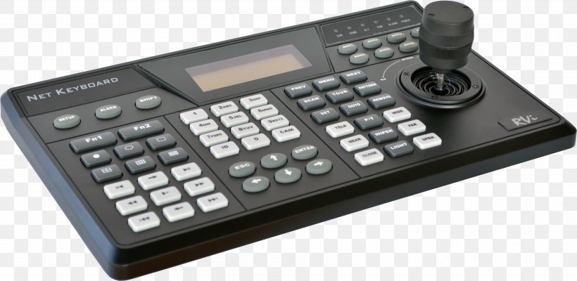 Joystick Closed-circuit Television Electronics Remote Controls Numeric Keypads, PNG, 3574x1744px, Joystick, Analog Signal, Closedcircuit Television, Computer Component, Corded Phone Download Free