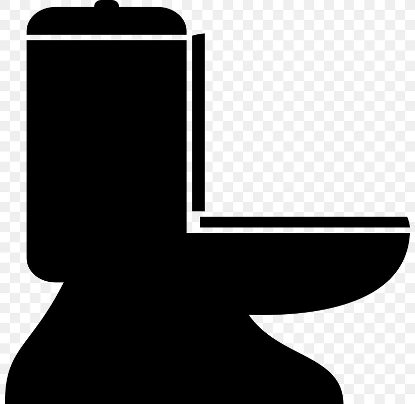 Public Toilet Bathroom Bathtub Clip Art, PNG, 800x800px, Public Toilet, Bathroom, Bathtub, Black, Black And White Download Free