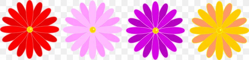 Flower Common Daisy Clip Art, PNG, 1702x412px, Flower, Common Daisy, Flora, Floral Design, Flowering Plant Download Free