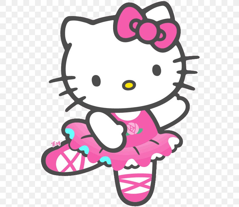 Hello Kitty Animation, PNG, 550x709px, Watercolor, Cartoon, Flower, Frame, Heart Download Free